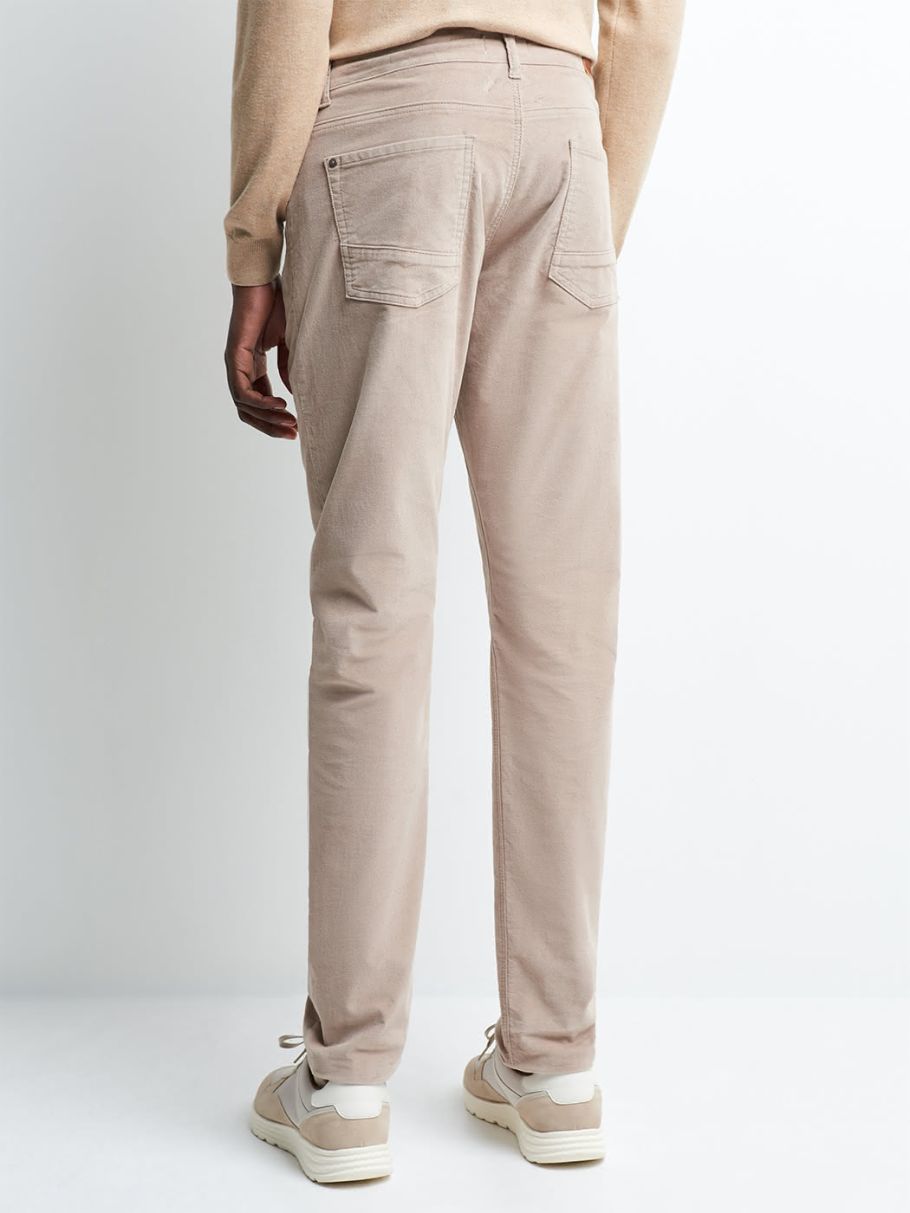 Jean couleur slim en coton élasthane uni