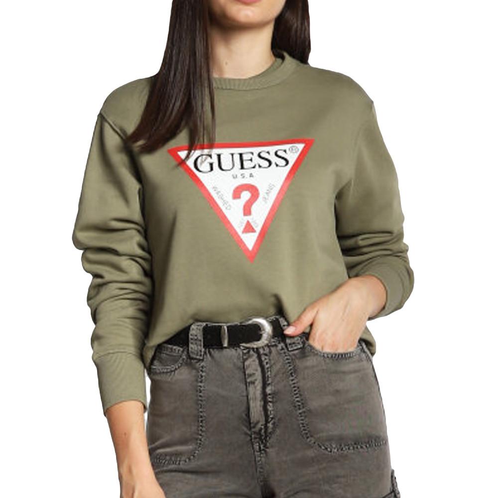 Guess Sweat Kaki Femme Guess Original Fleece