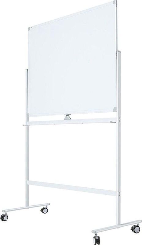 Verrijdbaar Whiteboard - Dubbelzijdig en Magnetisch - 90x120 cm - Wit