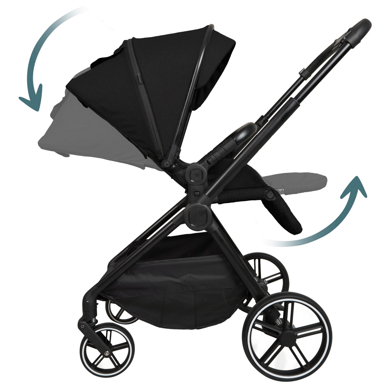 Prénatal kinderwagen compleet Black