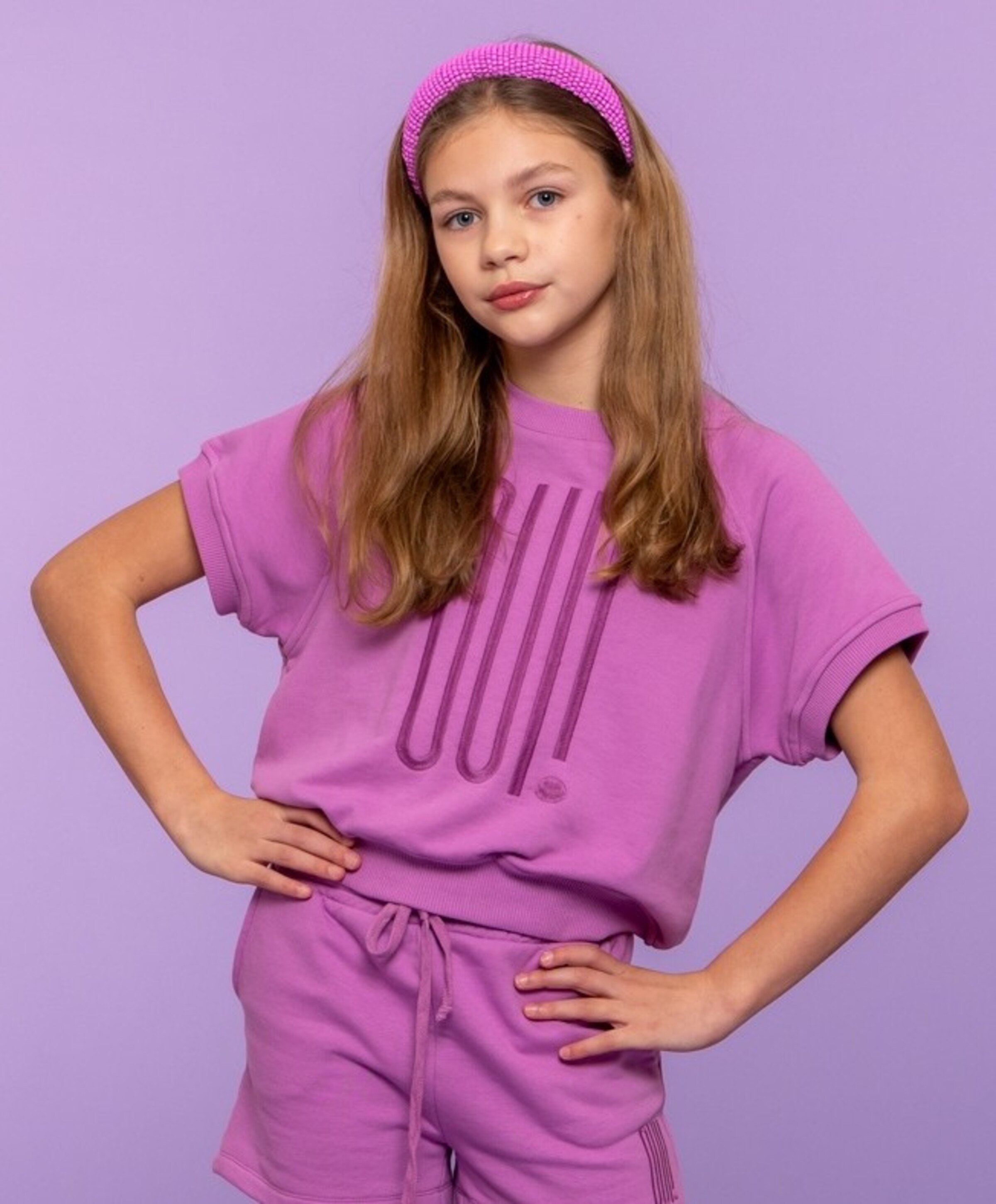 Geisha Meisjes T-shirt paars
