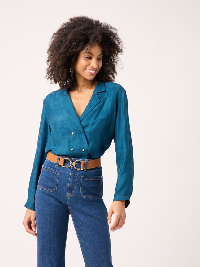 Chemise croise double boutonnage