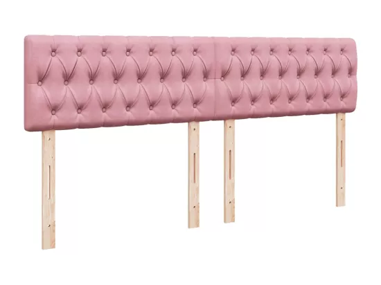 Sommier à lattes de lit avec matelas Rose 180x200 cm Velours