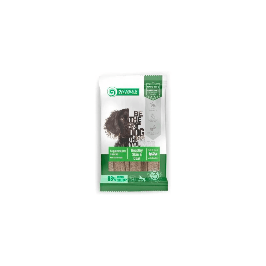 Nature's Protection Snack Lifestyle Pele e Pelagem para Cães 160g