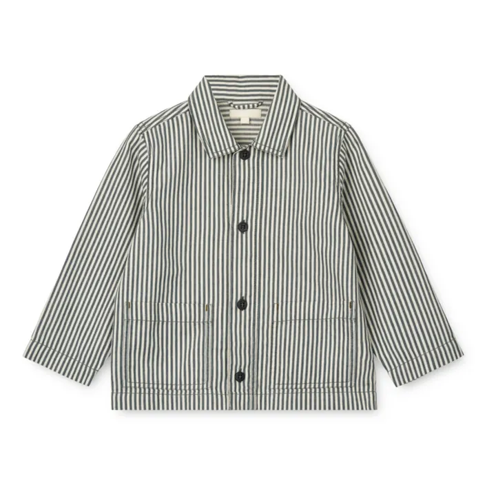 Liewood Veste Bruno Rayée | Bleu gris