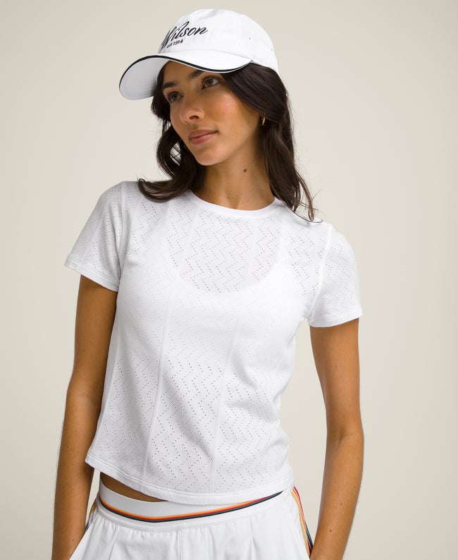 Center Court Pointelle T-Shirt