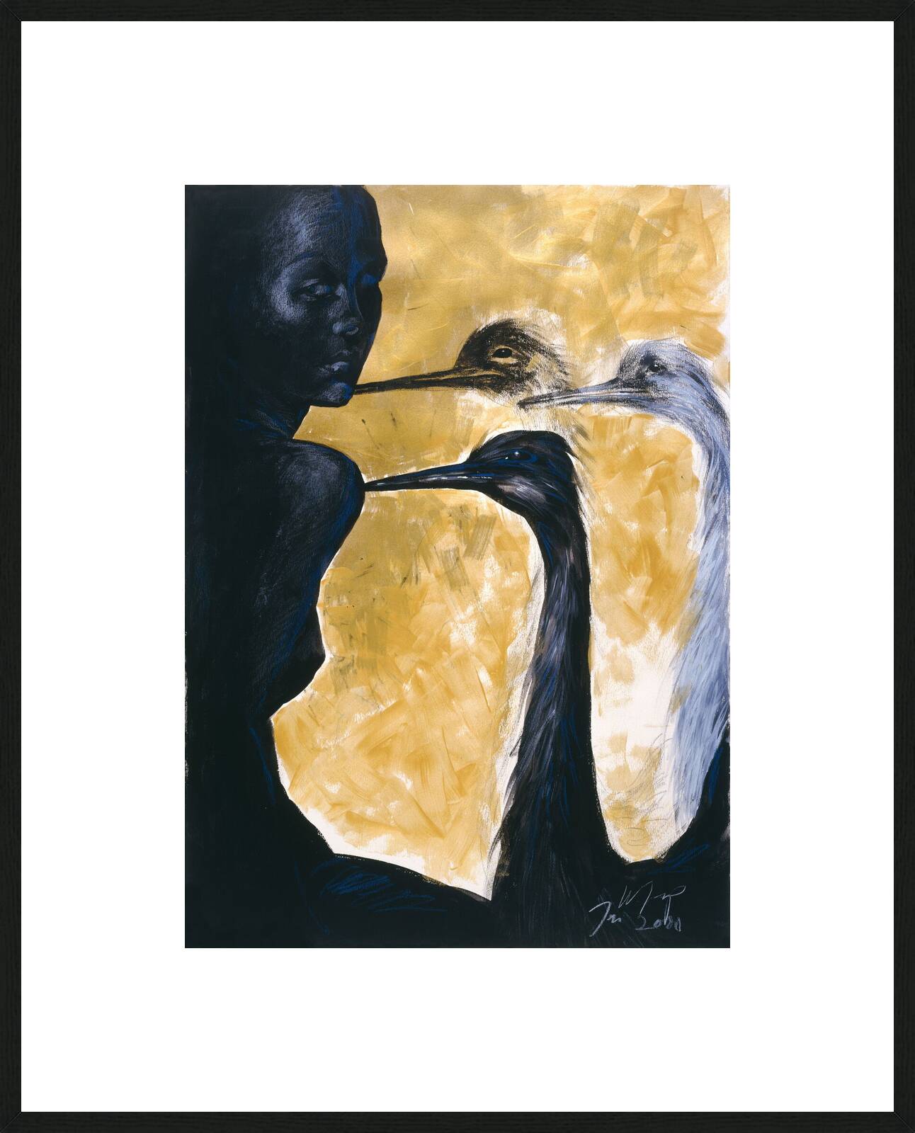Eine Dame mit Straußen by Wolfgang Joop - Limited Edition. Edition of: 100. Signed.