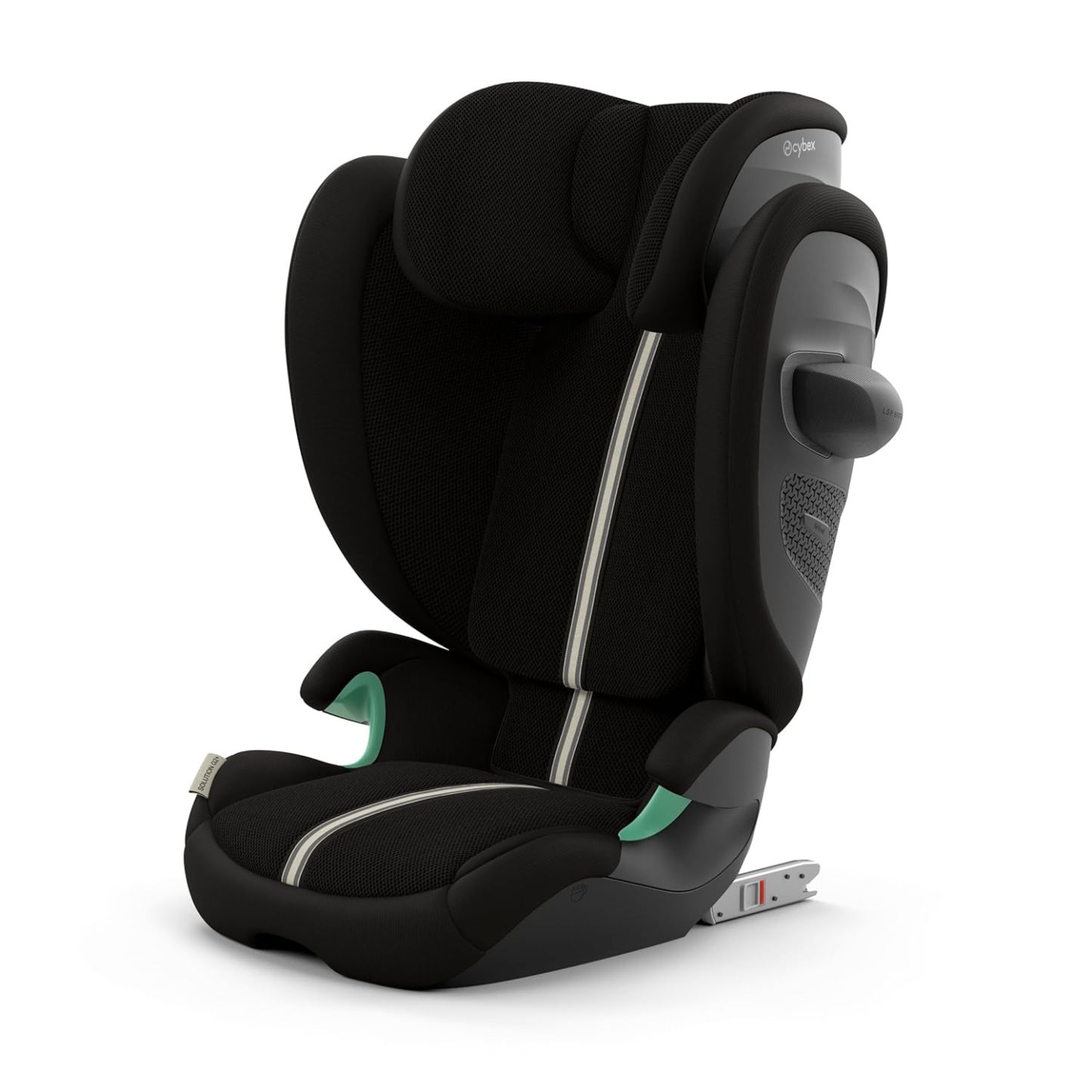 CYBEX Gold Kinder-Autositz Solution G i-Fix, Für Autos mit und ohne ISOFIX, Ab ca. 3 bis 12 Jahre (100 - 150 cm), Ab ca. 15 bis 50 kg, Lava Grey