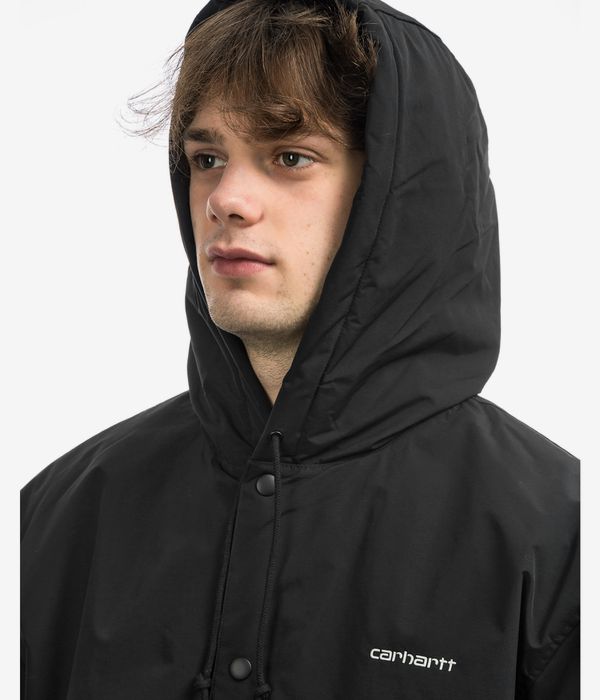 Carhartt WIP Hooded Coach Jacke (black white)