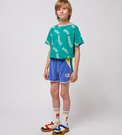 Bobo Choses Shorts - Lächelnder Farbblock - Blau