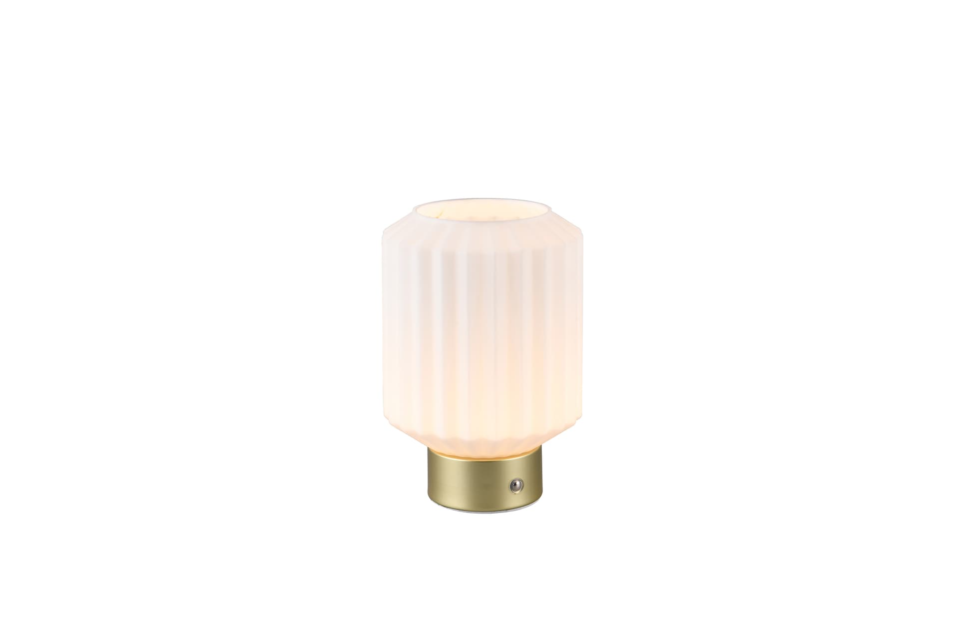 RL Akku LED Tischlampe LORD messingfarbig /weiß
