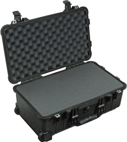 Peli 1510 Protector Case Zwart Trolley met plukschuim