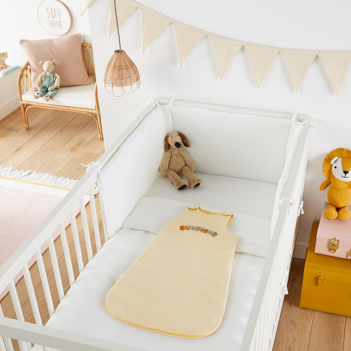 LA REDOUTE INTERIEURS<br>Saco de dormir de verão, malha de algodão listrada, Sunshine