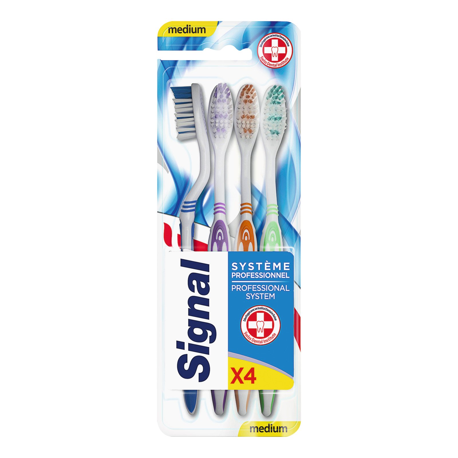 Signal Zahnbürsten Interdental Antiplaque 4er-Pack