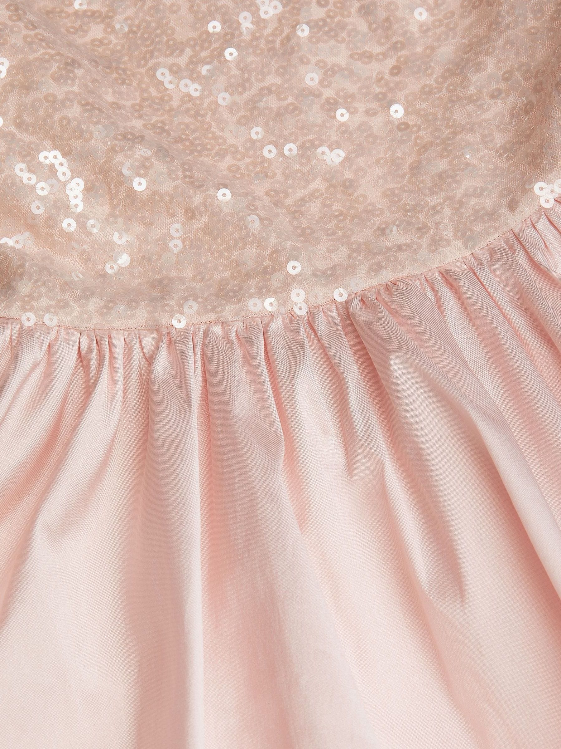Monsoon Sequin Bubble Hem Party Dress