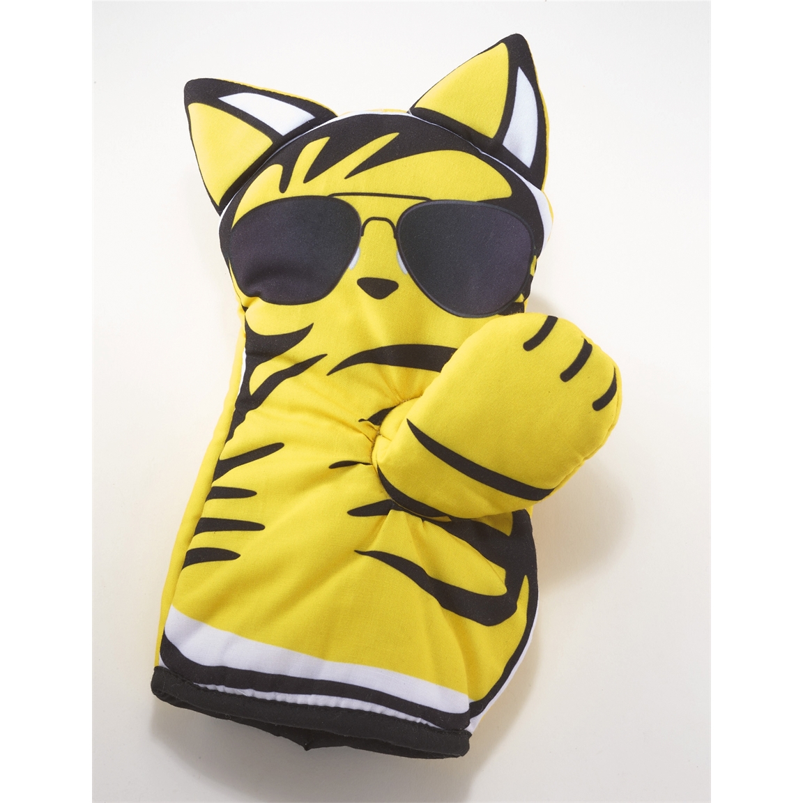 Manique chat jaune
