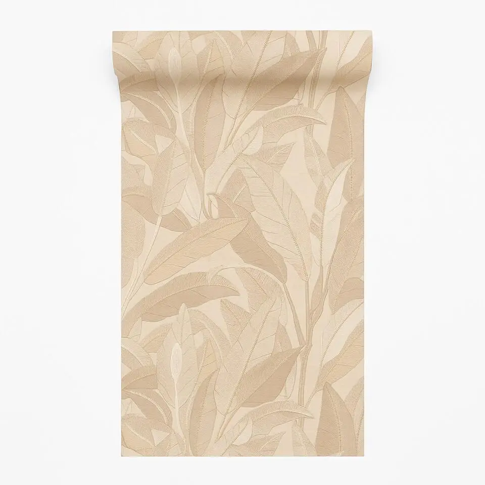 Dutch Wallcoverings Vliesbehang Renaissance leaves - beige - 10,05m x 53cm