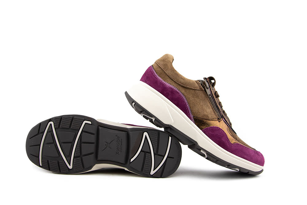 Xsensible Sneakers Stretchwalker Lima Brown Combi