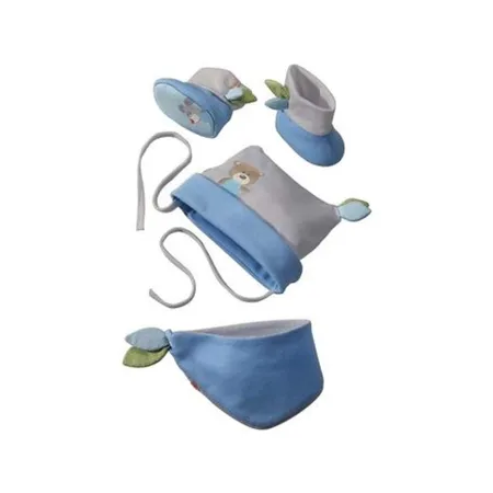 HABA 7165 Babyset Kuschelfreunde, blau Gr. 50/56