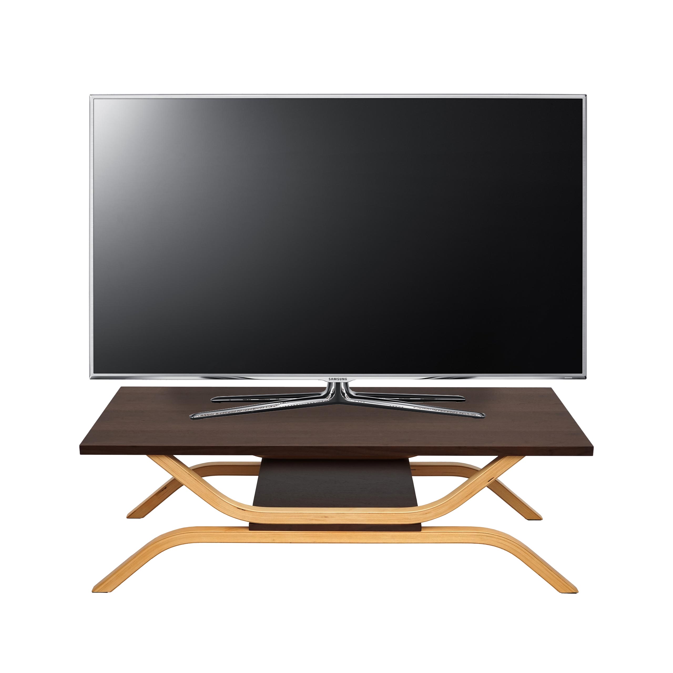 TV-Rack MCW-H38, Fernsehtisch Lowboard TV-Tisch, 35x110x48cm ~ Eiche-Optik