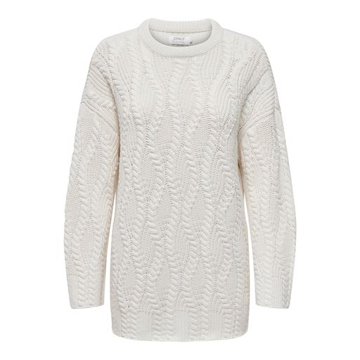 ONLY Nora Striktrøje, Cloud Dancer, XL