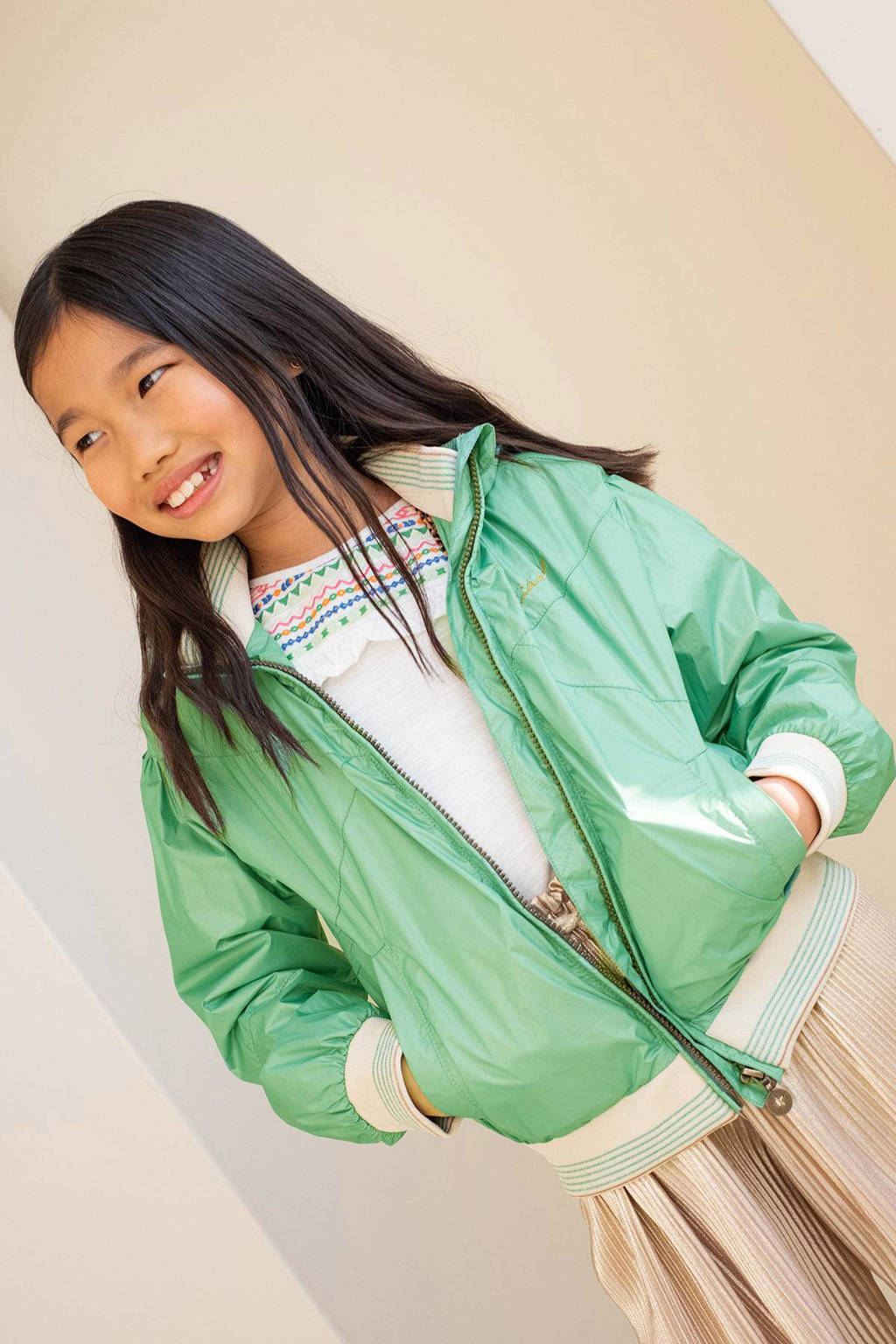 Like Flo bomberjack zomer groen