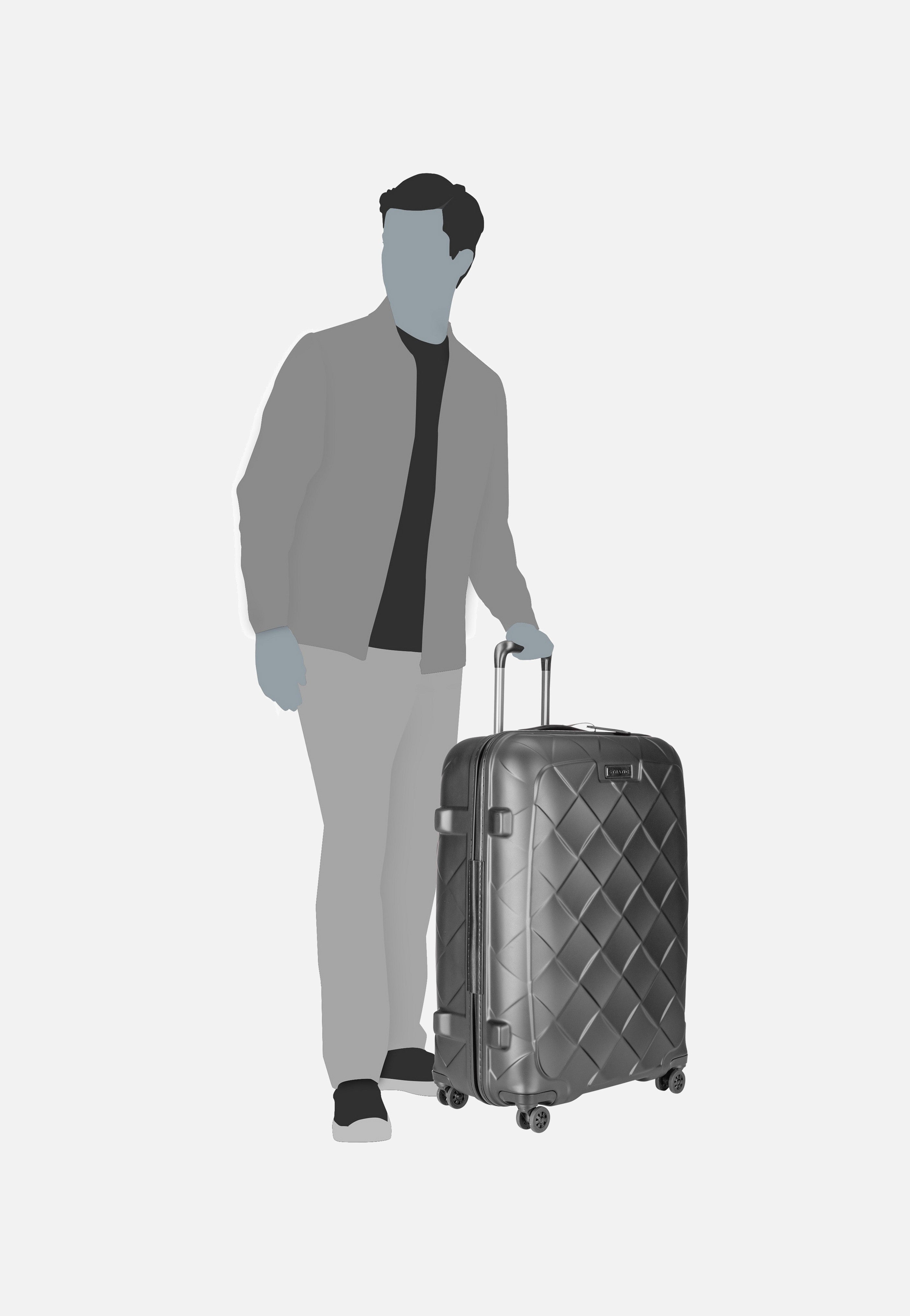 Leather & More Trolley L Matt Black - Koffer