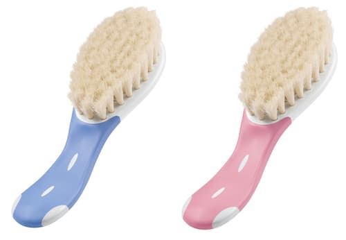NUK extraweiche Babybürste 100% echtes Ziegenhaar