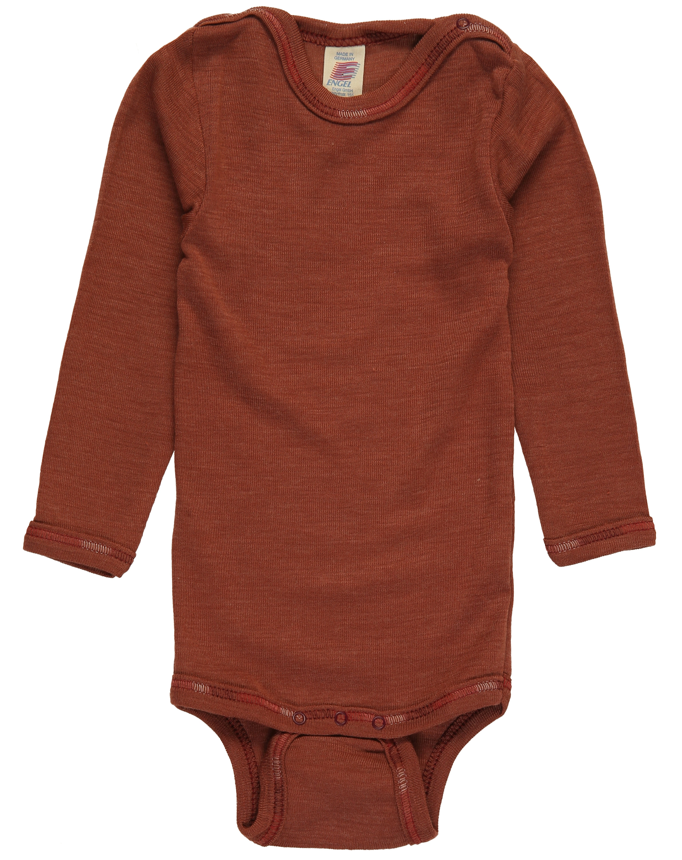 Langarm-Body COSY BASICS mit Seide in kupfer