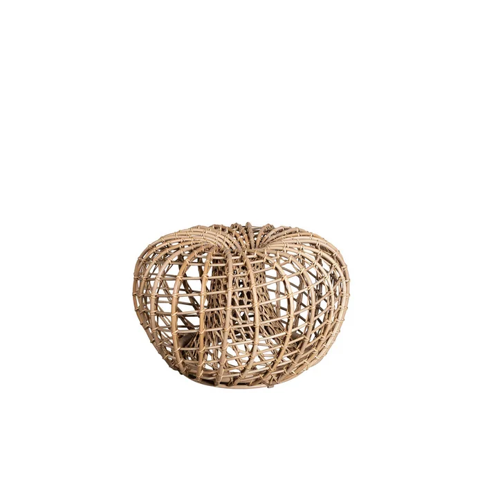 Cane-line - Nest Hocker / Beistelltisch Outdoor, Ø 67 cm, natural
