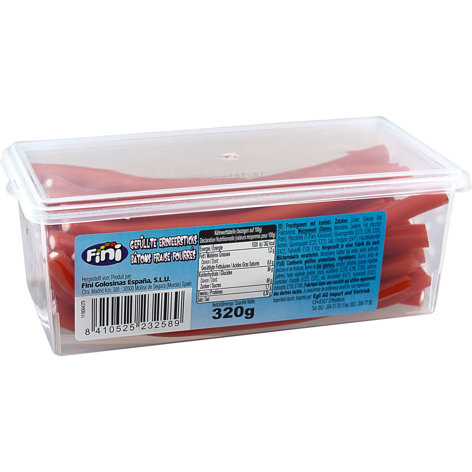 Fini gefüllte Erdbeersticks 320 g