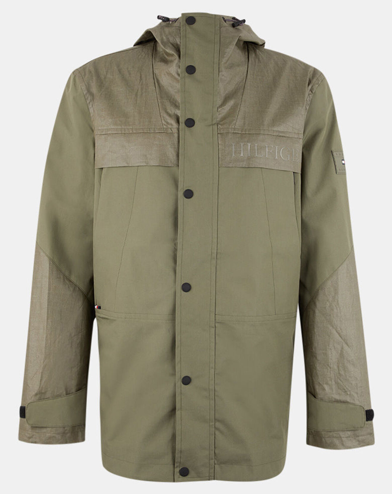 Tommy Hilfiger Parka Mixed Media kaki