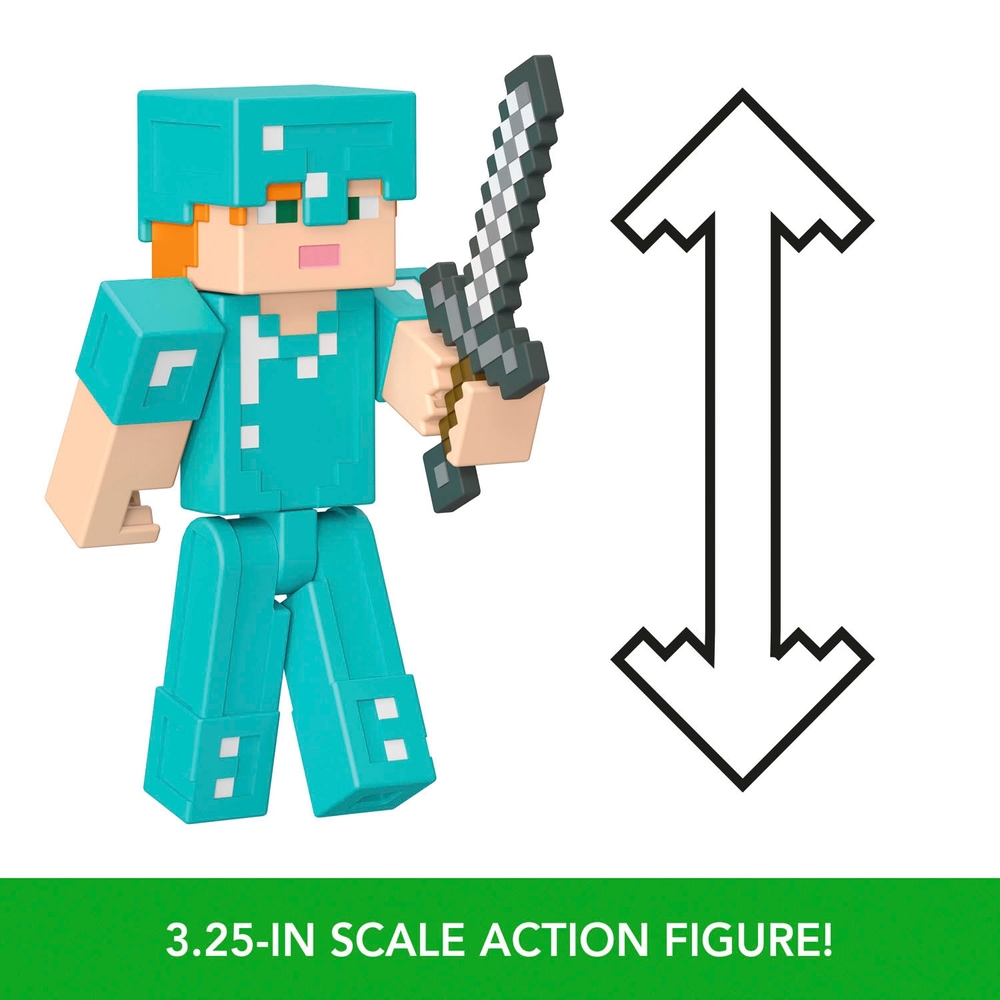 Minecraft Core Figur 8 cm Alex in Diamantrüstung