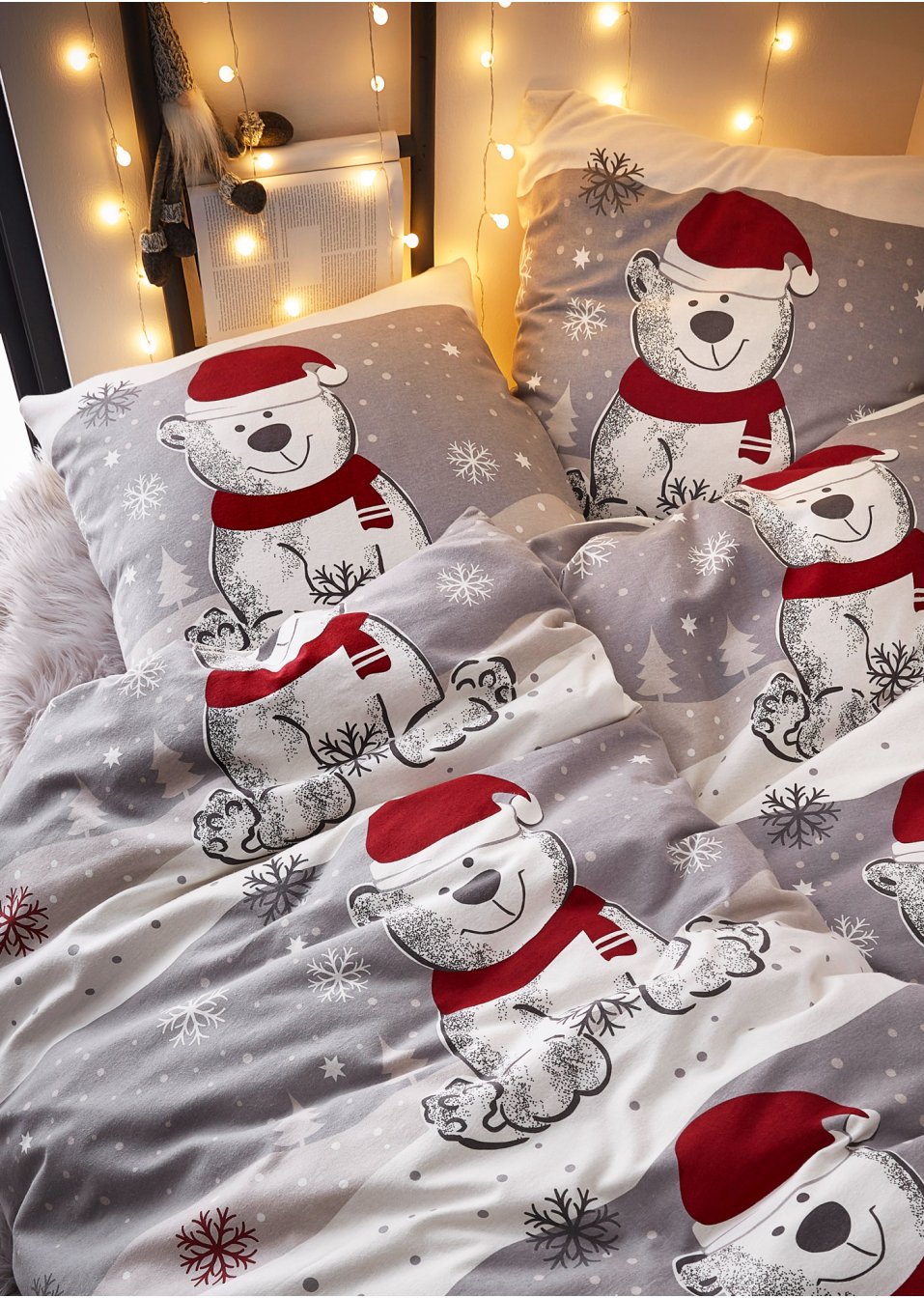 Parure de lit motif hivernal