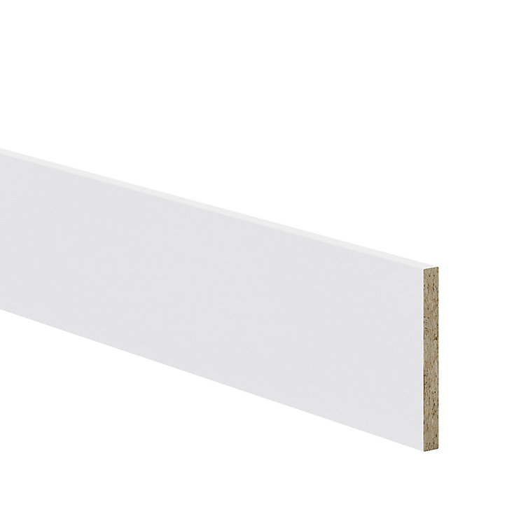 Plinthe de cuisine Goodhome Garcinia gris clair brillant H. 15 cm x l. 2.4 m x Ep. 16 mm