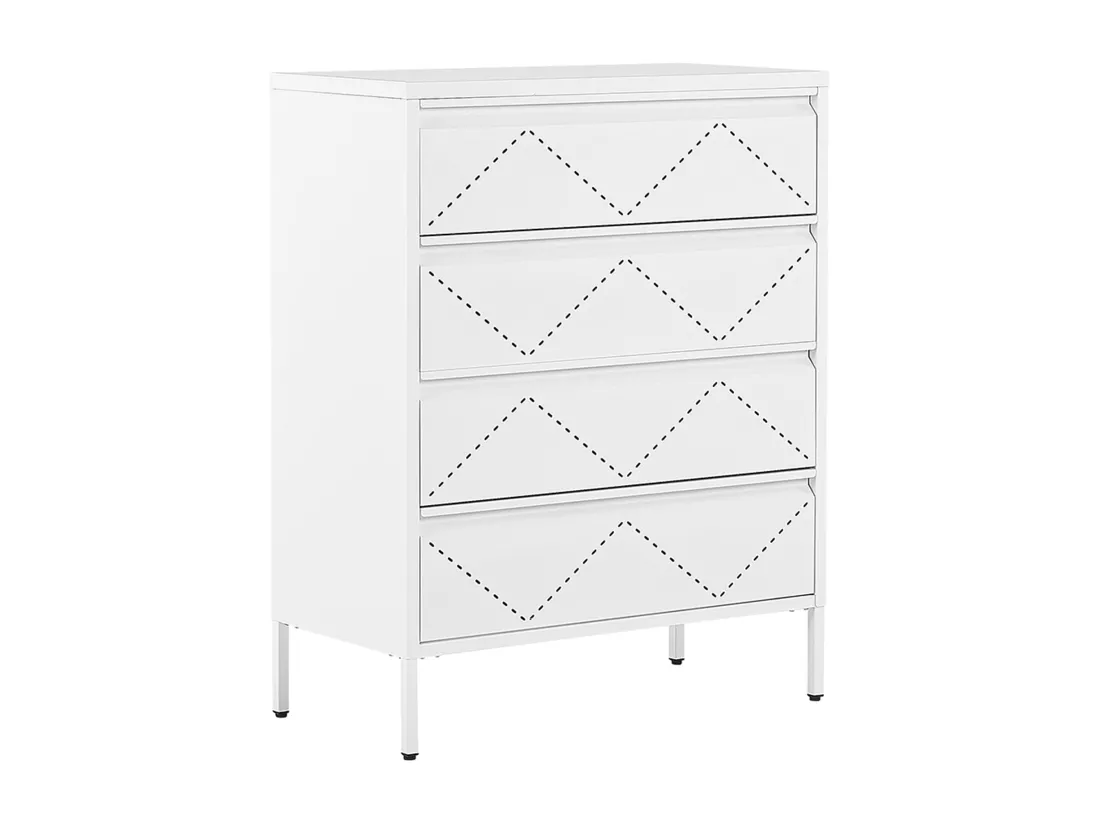 Meuble à tiroirs MATANA Métal Blanc