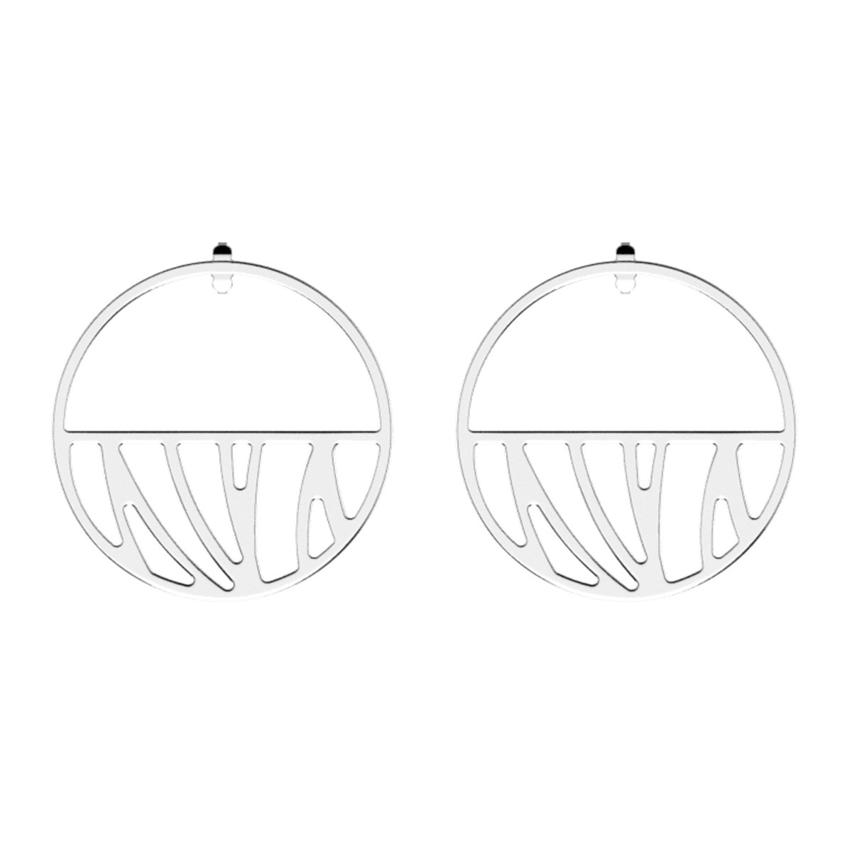 Boucles d'oreilles Les Georgettes Perroquet 43mmrosées