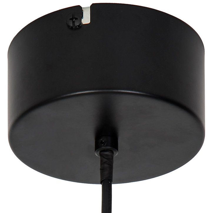 Suspension Daluiz GoodHome E27 noir mat