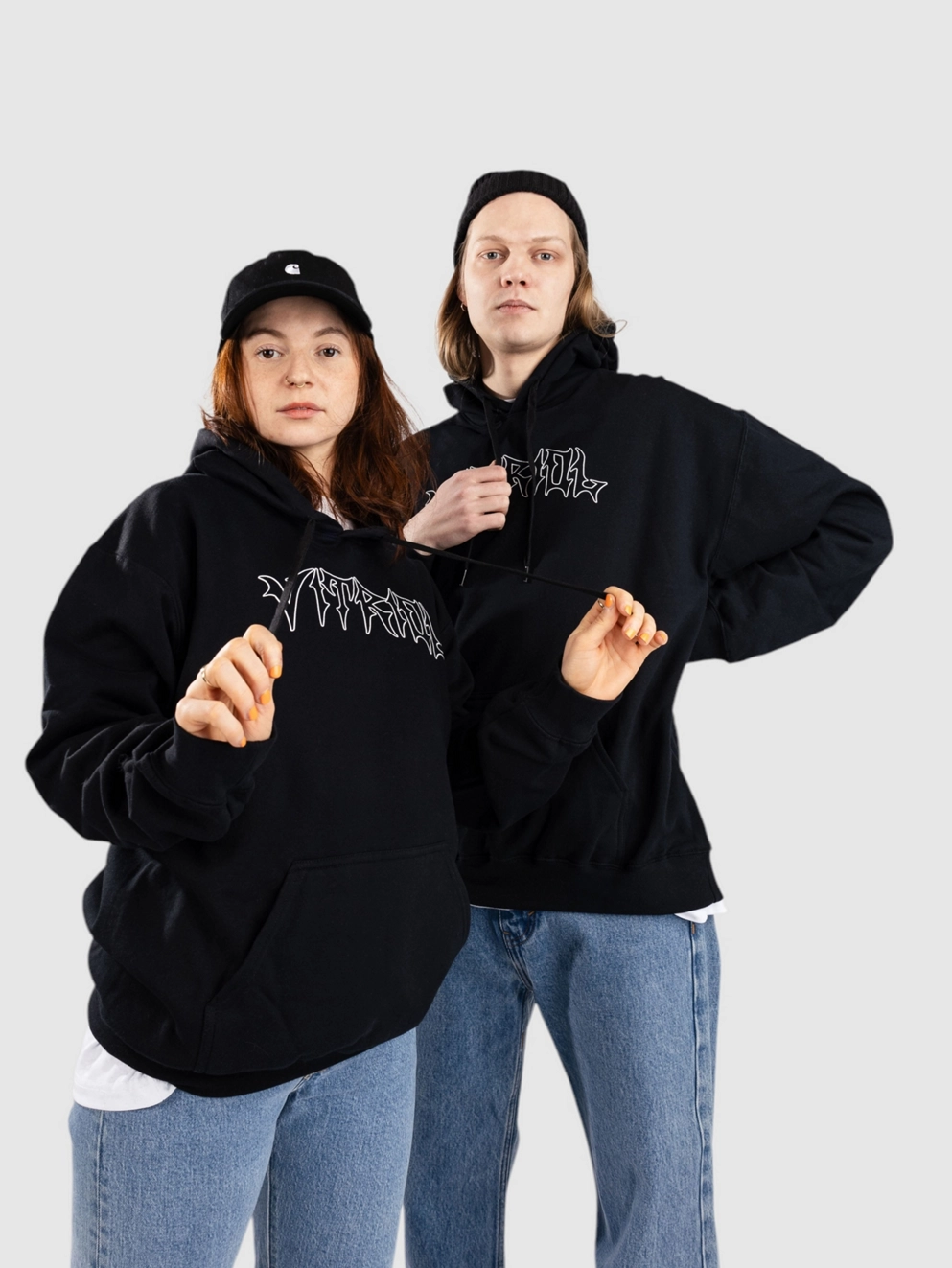 Vitriol Retro Horror Hoodie black