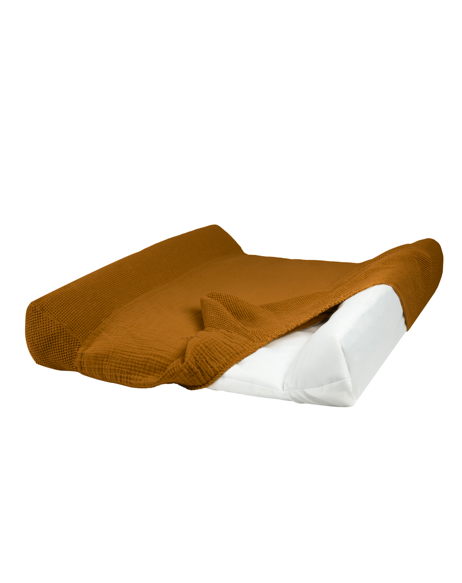 Housse de matelas à langer wabi-sabi en coton lavé | Beige