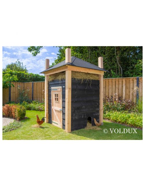 Voldux Hooiberg Niek - Kippenhok - 175x175x225 cm Zwart
