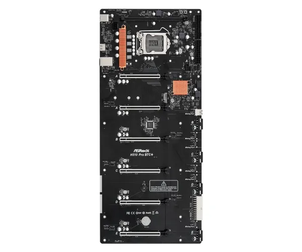 [OUTLET] - ASRock H510 Pro BTC  - Bundkort - LGA1200 sokkel - H510 Chipset - USB 3.2 Gen 1 - Gigabit LAN - onboard grafik (CPU påkrævet)