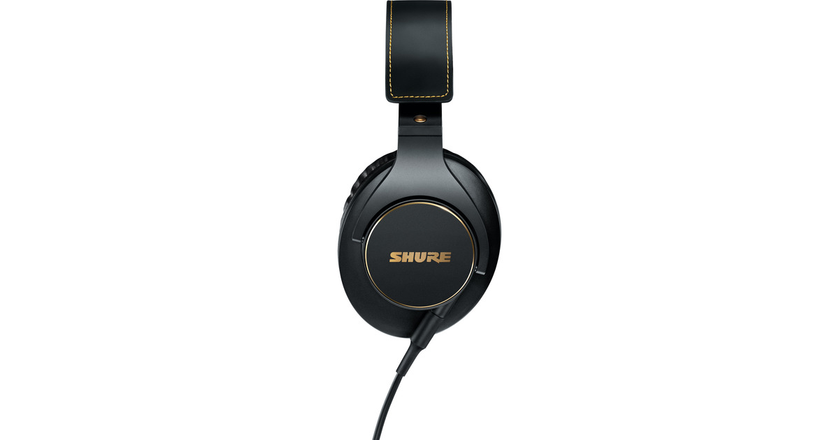 SHURESRH840A Professionele studio-koptelefoon over-ear hoofdtelefoon  (Zwart/goud)