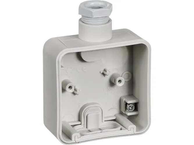 LAURITZ KNUDSEN Opus® 74 underlag 1 modul med 1 forskruning M20, lysegrå.