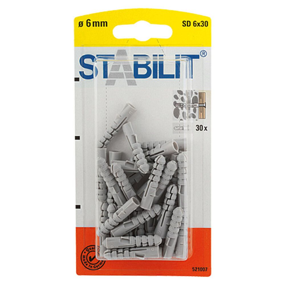 EKSPANDERPLUGG STABILIT 6X30MM 30STK