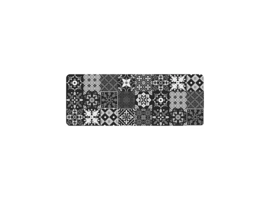 Tapis de cuisine d'intérieur rectangle en mousse imprimé mosaïque 