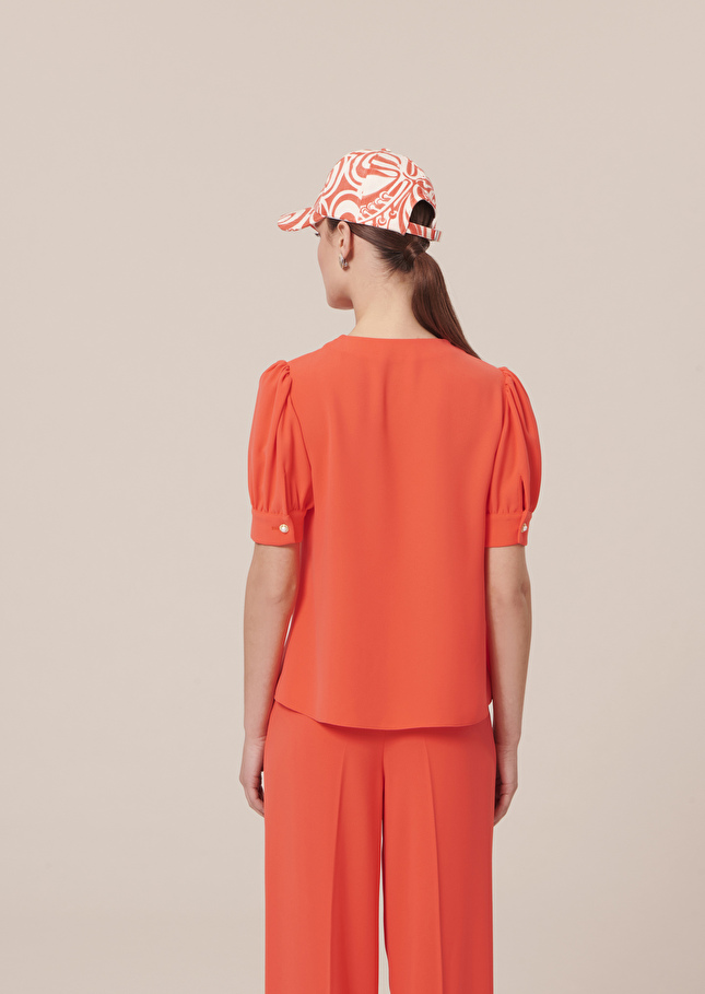Blouse Tourterellecorail en crêpe