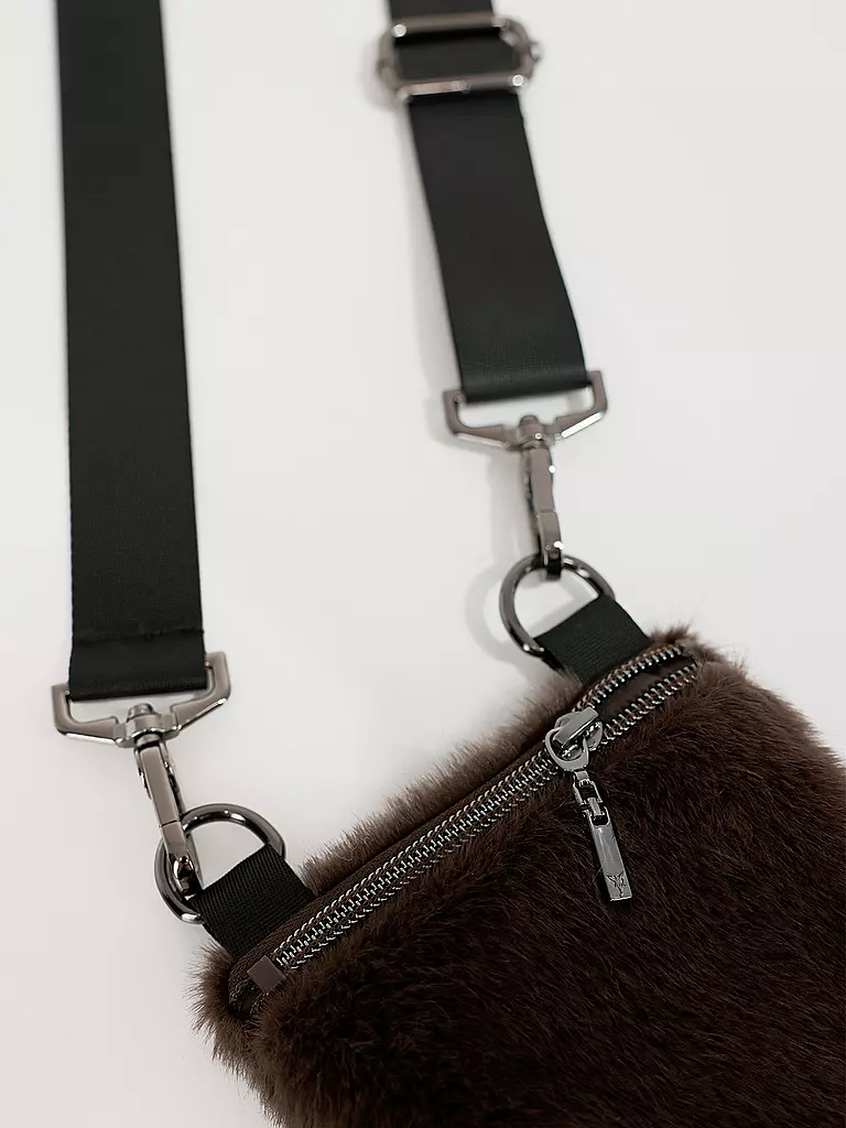 MONARI Tasche - Mini Bag in Felloptik braun