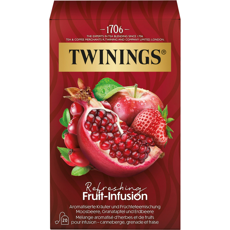 Twinings Tee Refreshing Früchte, 20 Stück