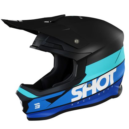 Casque cross Shot FURIOUS STORY - BLUE MATT 2022 - Bleu